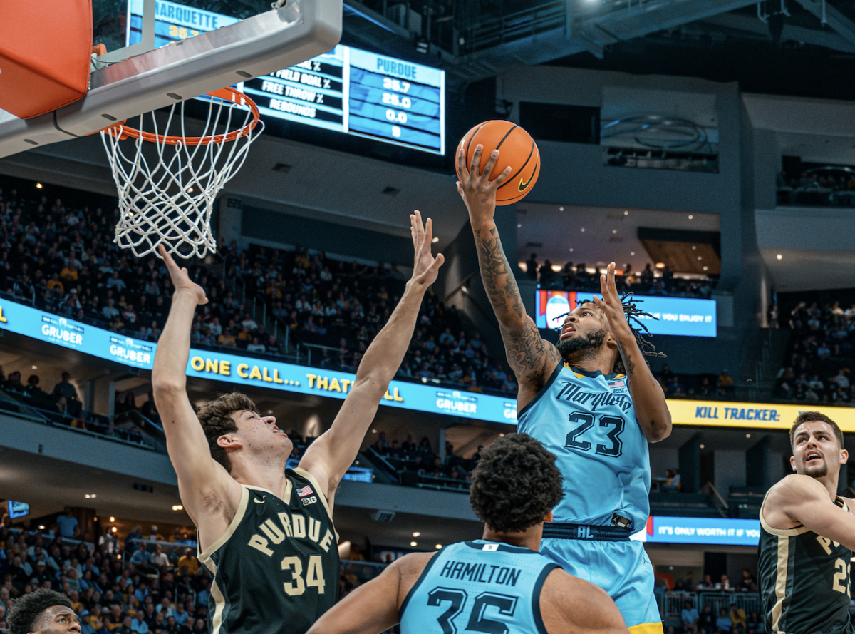 David Joplin scored a career-high 29 points in Marquette's 80-69 win over Georgia. (Photo courtesy of Marquette Athletics.)